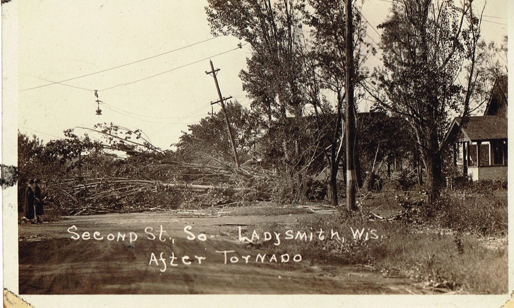 Ladysmith, WI after a tornado (not sure of the year)